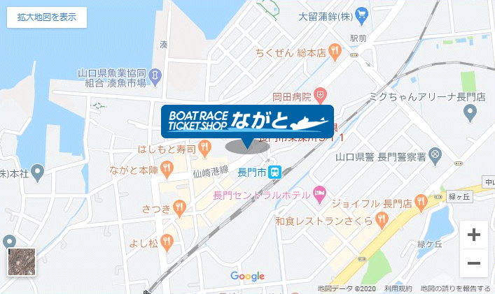 場外舟券売り場「ボートレースチケットショップながと」がオープン！山口県で5ヵ所目。地図　競艇・ボートピア