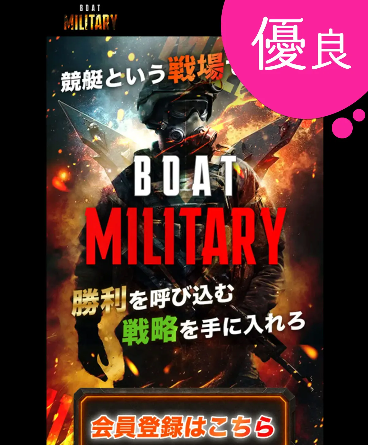 ボートミリタリー 優良競艇予想サイトの口コミ検証や無料情報の予想結果も公開中